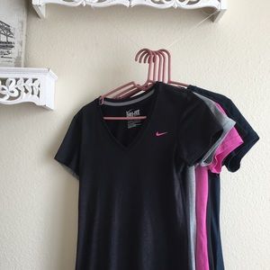 Bundle of NIKE DRI FIT workout shirts